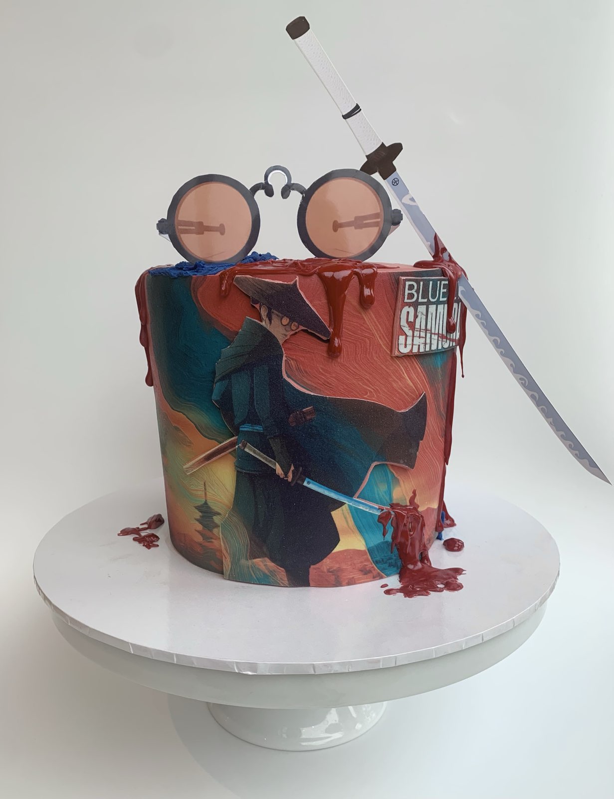 Blue Eyed Samurai Cake